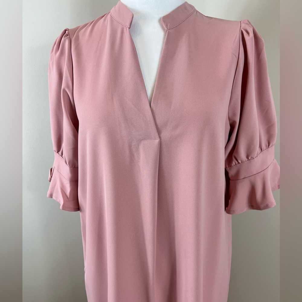 Elegant Pink Women's Dress Medium - Picture 3 of 9